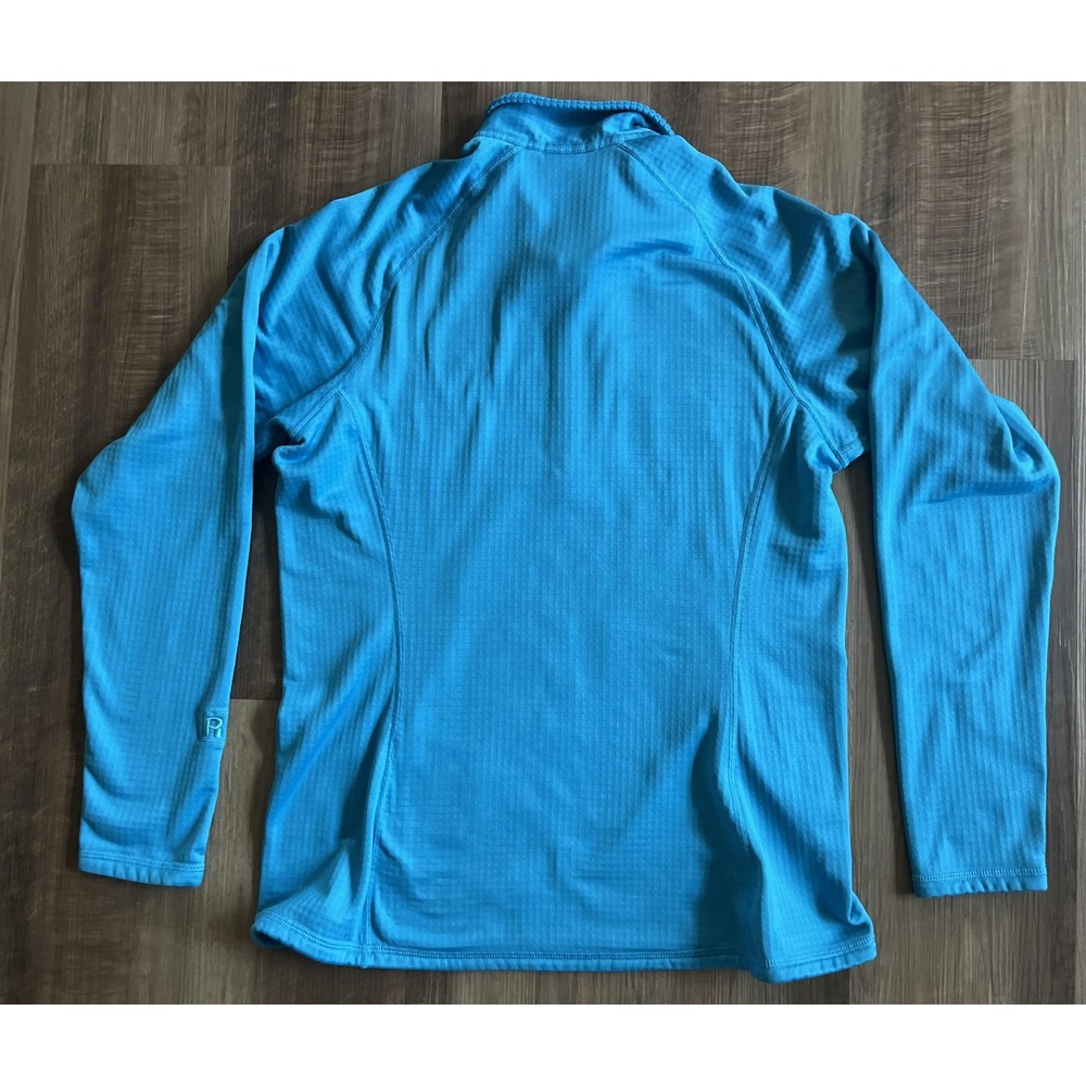 Patagonia Pullover Sweater Womens Large Blue Capilene Thermal Zip Outdoor Layer - Picture 3 of 5